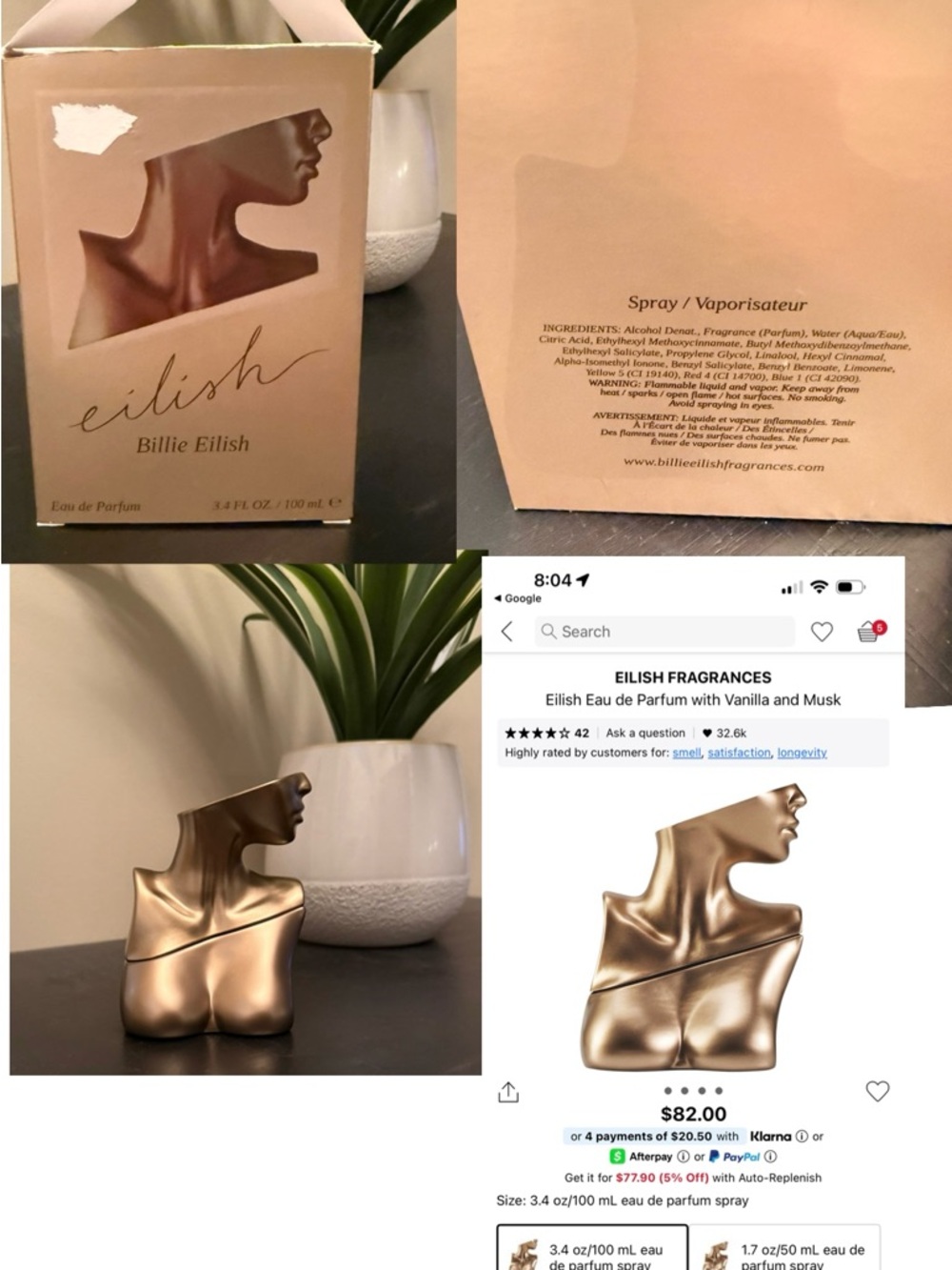 Billie Eilish Eilish Eau de Parfum  100 ML READ DESCRIPTION